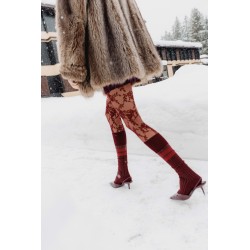 Calza lunga in lana finta costa Caramba