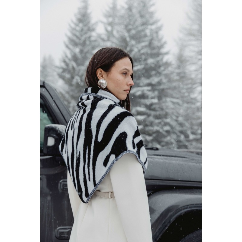 Sciarpa triangolo animalier