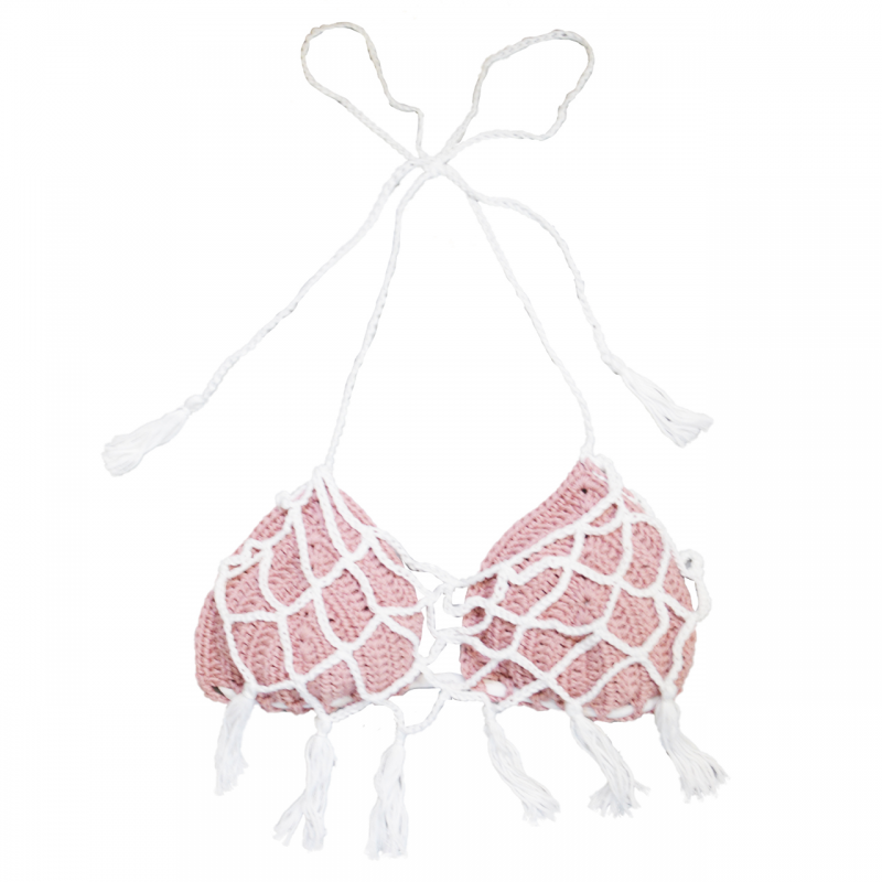 Triangolo da donna in cotone crochet...