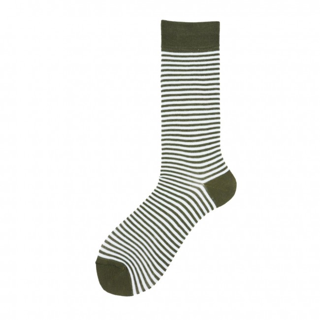 Calza corta in cotone a righe Pari