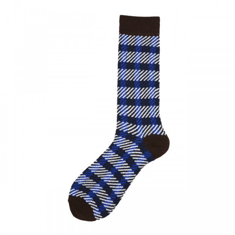 Calza corta a fantasia check Barth