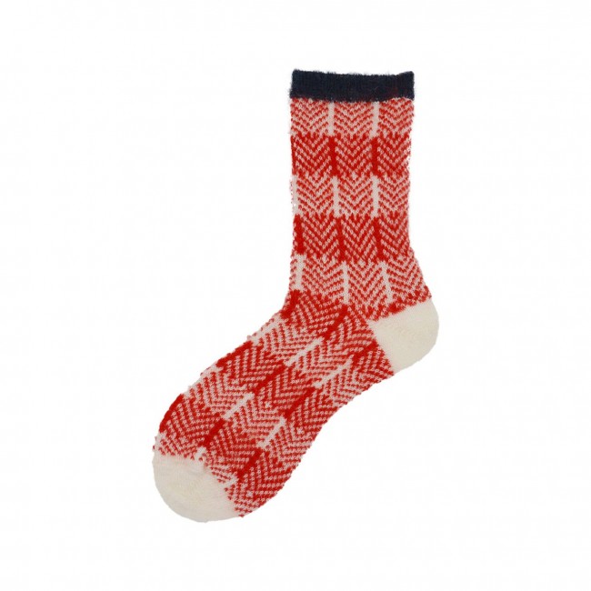 Calza corta in baby mohair a rigoni a lisca Olivia