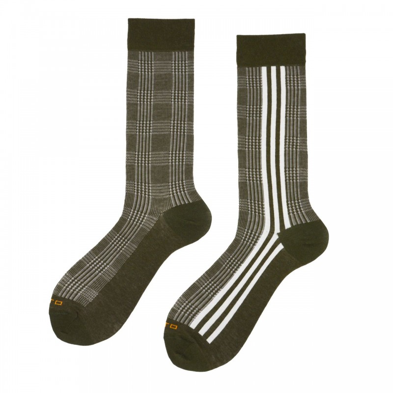 Calza corta rasata vanisé a fantasia...