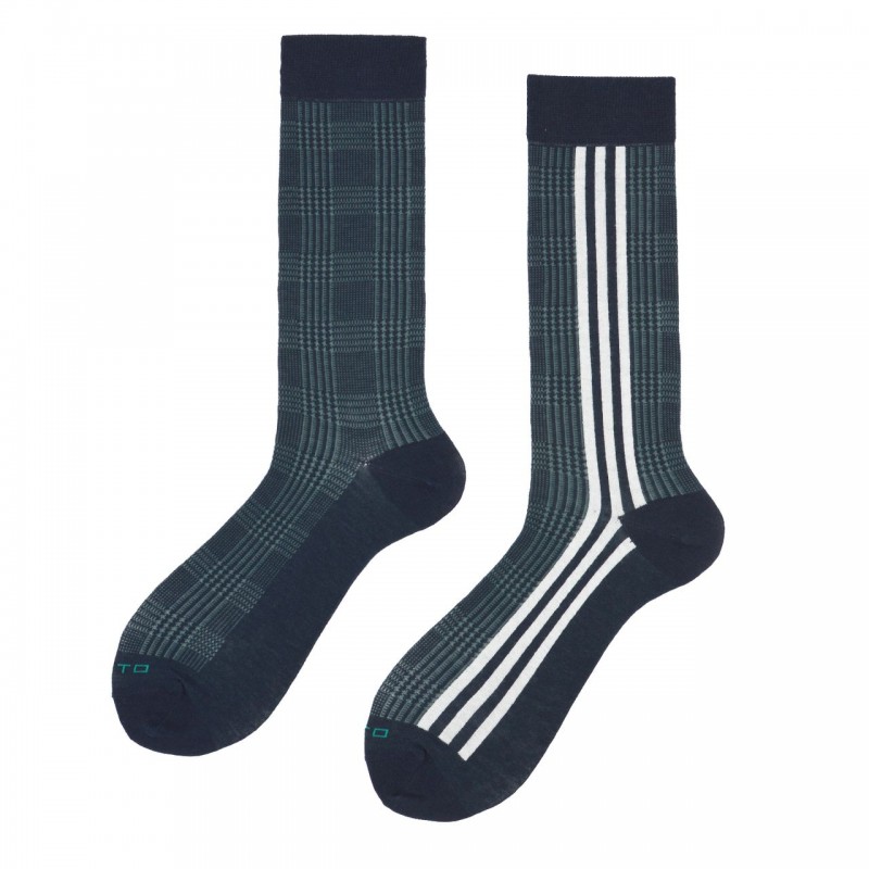 Calza corta rasata vanisé a fantasia...