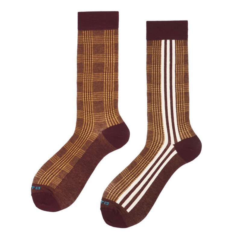 Calza corta rasata vanisé a fantasia...