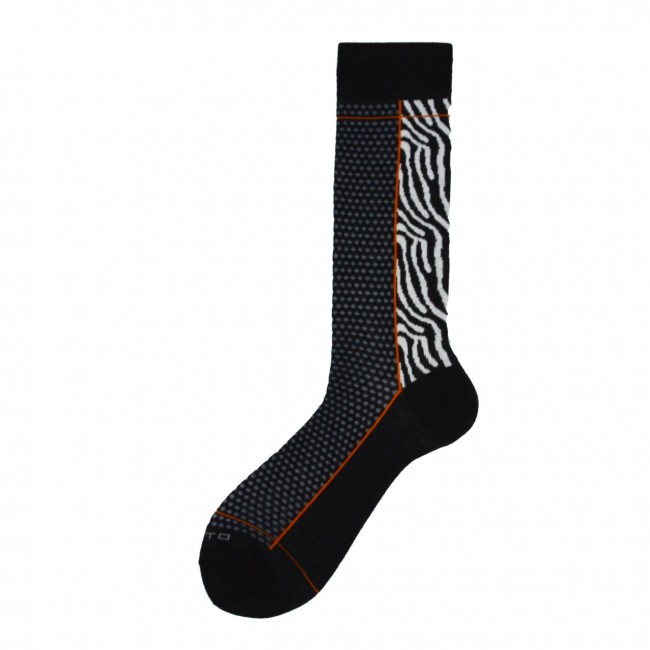 Calza corta a fantasia zebrata Dustin