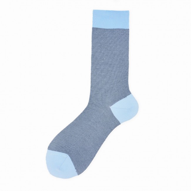 Calza lunga uomo in cotone jacquard oxford N.218