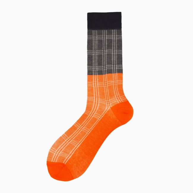 Calza lunga uomo in cotone Principe di Galles Ricoh