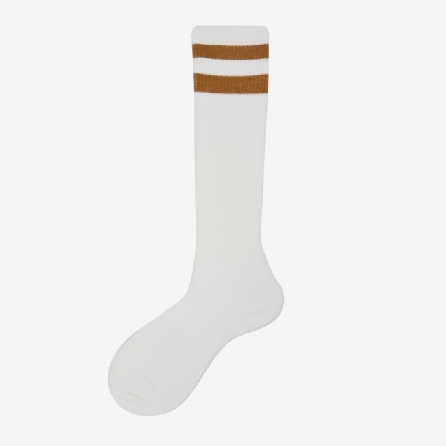 Calza lunga donna in cotone con righe Teja