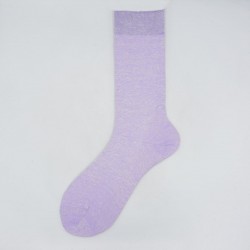 Calza da uomo corta in lino e cotone tinta unita N°40