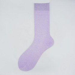 Calza da uomo corta in lino e cotone tinta unita N°40