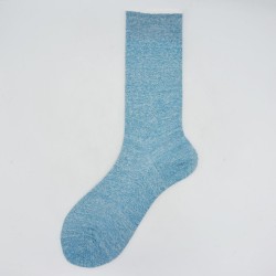 Calza da uomo corta in lino e cotone tinta unita N°40