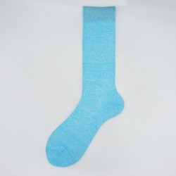 Calza da uomo corta in lino e cotone tinta unita N°40