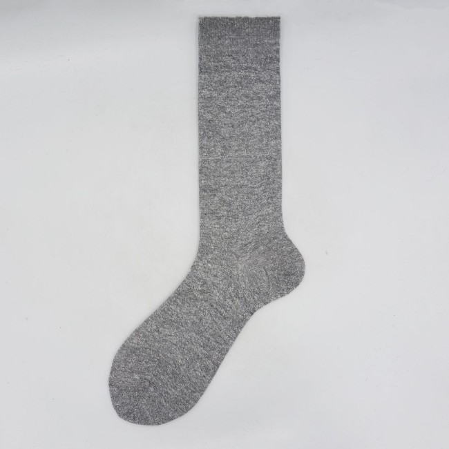 Calza da uomo corta in lino e cotone tinta unita N°40 2