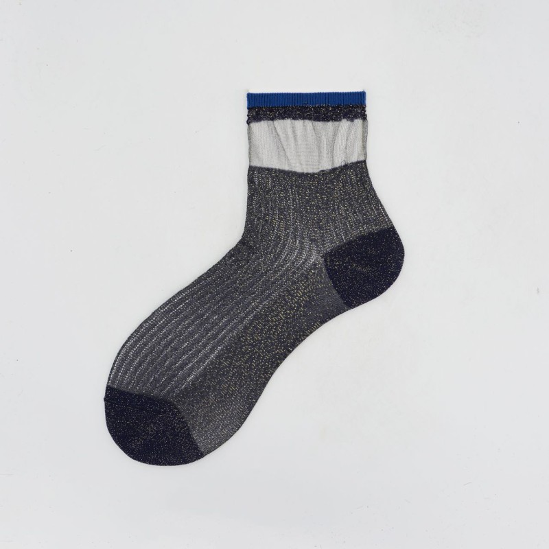 Calza corta da donna in filopesca a...